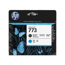 hewlett packard (hp 773 matte black and cyan designjet printhead) c1q20a