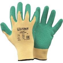 Ultima 660 Green Grip 7 S хлопок, полиэстер, латекс