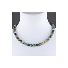 Бусики-Колечки Бусы Яшма "Яблонька" арт. П4272