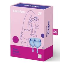 Satisfyer Набор синих менструальных чаш Feel good Menstrual Cup