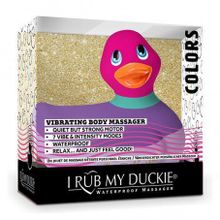 Big Teaze Toys Фиолетово-розовый вибратор-уточка I Rub My Duckie 2.0 Colors (фиолетовый с розовым)