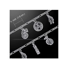 Серебряный браслет "символы рейки"