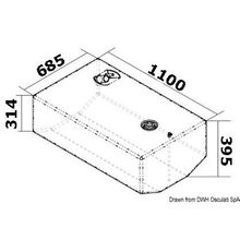 Osculati Fuel tank 270 l, 52.032.17