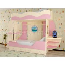 Кровать детская двухъярусная Кораблик-2