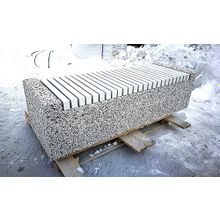 Скамейка из бетона Темп с фактурой из камня