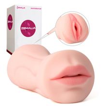 Двусторонний мастурбатор Debby - вагина и ротик (105846)