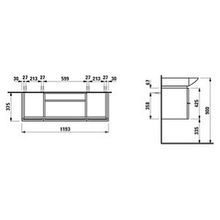 Тумба с раковиной Laufen Palace 4.0135.2.075.464.1