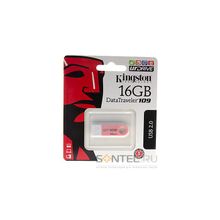 DT109 KG-U4916-N 16GB, 16GB USB 2.0 Data Traveler 109 Pink White, Kingston