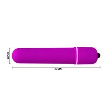 Baile Фиолетовая вытянутая вибропуля - 10,2 см. (фиолетовый)