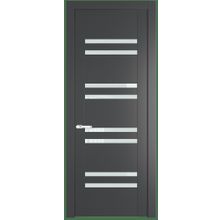  Двери ProfilDoors Модель 1.6P Цвет Графит Стекло Белый триплекс