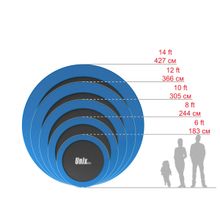 Батут UNIX line 10 ft outside (Blue)