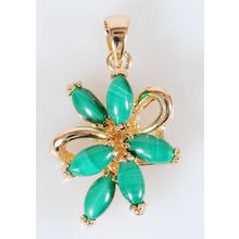 Кулон с малахитом "6 камней"