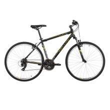 KELLYS CLIFF 10 BLACK YELLOW, кроссовый велосипед, колёса 28", рама: Al 6061 21", 21 скор.