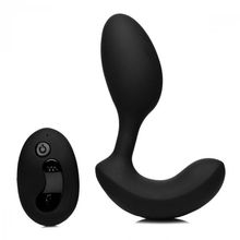 XR Brands Черный стимулятор простаты 10X P-Flexer Prostate Stimulating Anal Butt Plug - 13,7 см. (черный)
