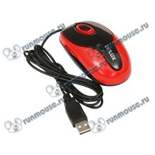 Оптическая мышь Delux "DLM-363B", 2кн.+скр., красно-черный (USB) (ret) [96391]