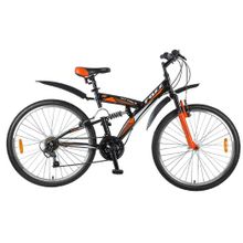 Велосипед FOXX ATTACK черный 26" 20"