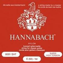 800SHT Red SILVER PLATED Комплект струн для классической гитары, нейлон посеребренные Hannabach