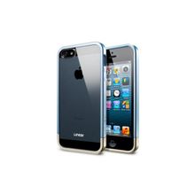 Чехол для iPhone 5 SGP Linear Metal Crystal Case, цвет Metal Blue (SGP10043)