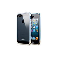 Чехол для iPhone 5 SGP Linear Metal Crystal Case, цвет Metal Blue (SGP10043)