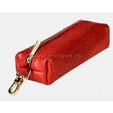 Ключница кожаная K-117 красная