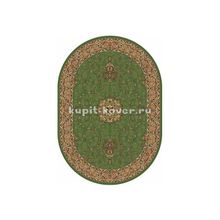 Российский ковер BUHARA d034_green_oval, 2.4 x 4