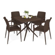 Слайн Обеденная группа SHT-DS213 коричневый темный орех