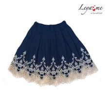 Leya.me Юбка из джинсы с кружевом по низу PR-038