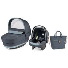 Комплект Peg-Perego Set ELITE (Blue Denim)+автокресло+сумка