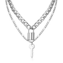 Многослойное колье "Замок и ключ" (арт. 81107-7)