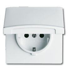 ABB Розетка ABB Impuls Schuko с з 16A 250V с защитой от перенапряжения винтовой зажим альпийский белый 2CKA002011A3841 ID - 89876