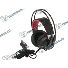 Гарнитура Genius "HS-G680", с регулятором громкости, черный (ret) [142303]