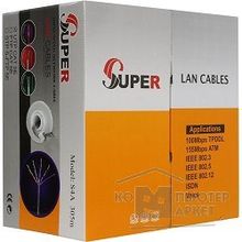 Super S4A Кабель UTP cat.5e, 4 пары, 305 м , CCA, 0,4, Solid, Ch