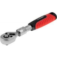 Ключ-трещотка Зубр Мастер 27732-1 4 (1 4", 72 зубца, телескопическая, Cr-V, быстрый сброс)