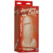 Фаллоимитатор с имитацией семяизвержения The Amazing Squirting Realistic Cock - 18,8 см. телесный