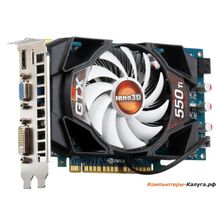 Видеокарта 2Gb &lt;PCI-E&gt; Inno3D GTX550Ti c CUDA &lt;GFGTX550Ti, GDDR5, 192 bit, HDCP, DVI, HDMI, Retail&gt;