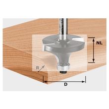 Фреза скругляющая Festool HW S8 D19,1 R3 KL