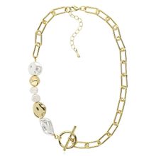 Колье-цепь с барочным жемчугом (арт. 83427-2)