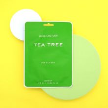 Маска для проблемной кожи против высыпаний с Чайным деревом Kocostar Tea Tree Mask 5шт