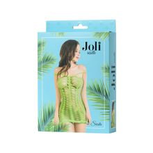 Эффектное платье-сетка Joli Siesta S-M Зеленый