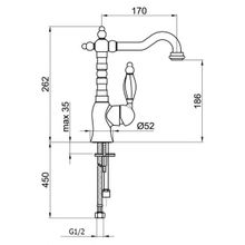 Webert Смеситель Dorian DO831802065 бронза, для раковины