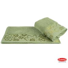 Махровое полотенце 100x150 "DORA", фисташковый, 100% Хлопок