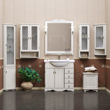 Opadiris Шкаф навесной Клио 30 L белый, матовое стекло