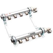 Коллектор распределительный Rehau HLV на 3 группы, нержавеющая сталь