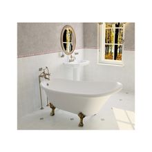 Отдельно стоящая ванна Астра-Форм Роксбург 1700х700(800) из литьевого мрамора на лапах