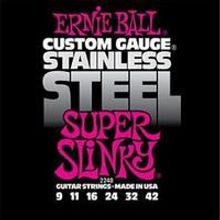 P02248 Super Slinky Steel Комплект струн для электрогитары, сталь, 9-42, Ernie Ball