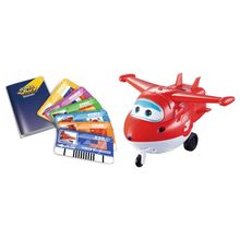 SUPER WINGS Джетт с пластиковыми карточками разных стран, свет, звук YW710410