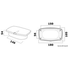 Osculati New Edge water inlet outlet plug, 16.442.61