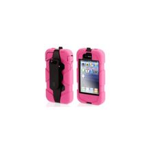 Чехол для iPhone 4 и iPhone 4S Griffin Survivor Case, цвет розовый с черным (GB02476)