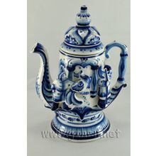 Чайник "Сказка". Гжельский фарфор. арт. 2596