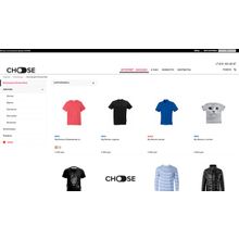 Choose Shop - адаптивный интернет магазин бренда одежды